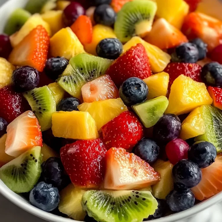 Refreshing Fruit Salad with Honey Lime Dressing