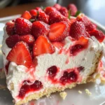 Strawberry Cheesecake Poke Cake