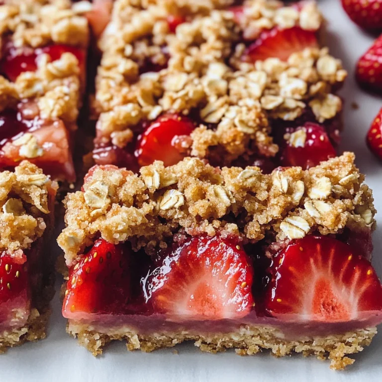 Strawberry Oatmeal Crumble Bars Recipe