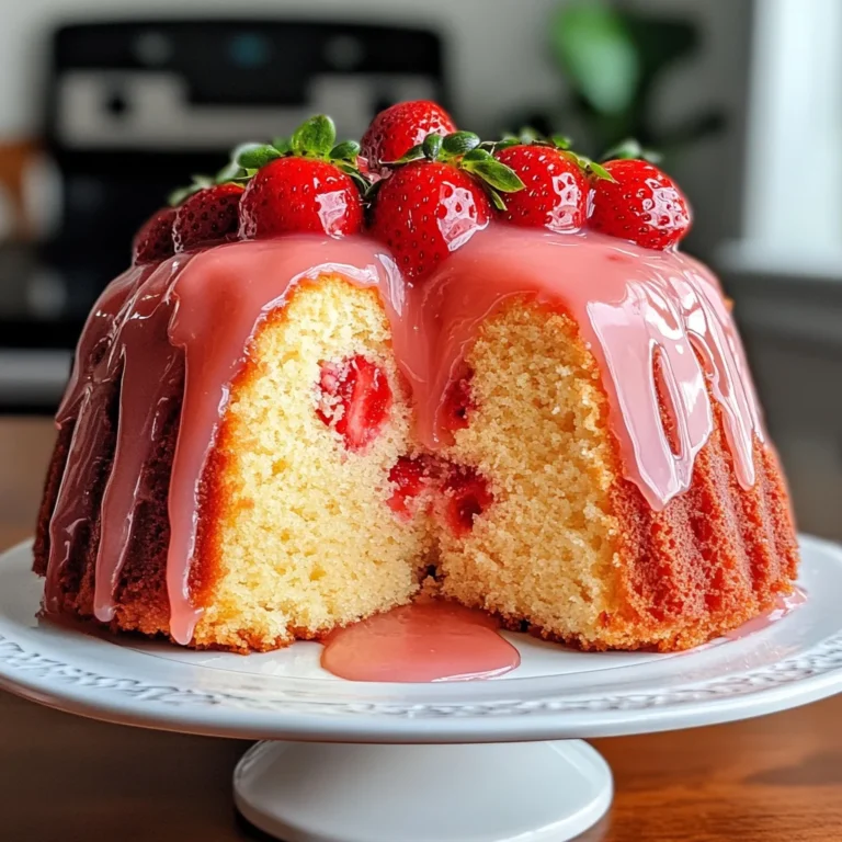 Strawberry Pound Cake Recipe