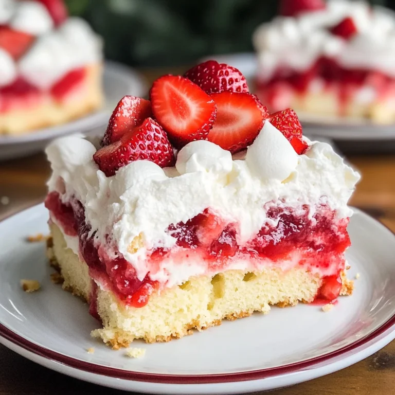 Strawberry Shortcake Poke Cake