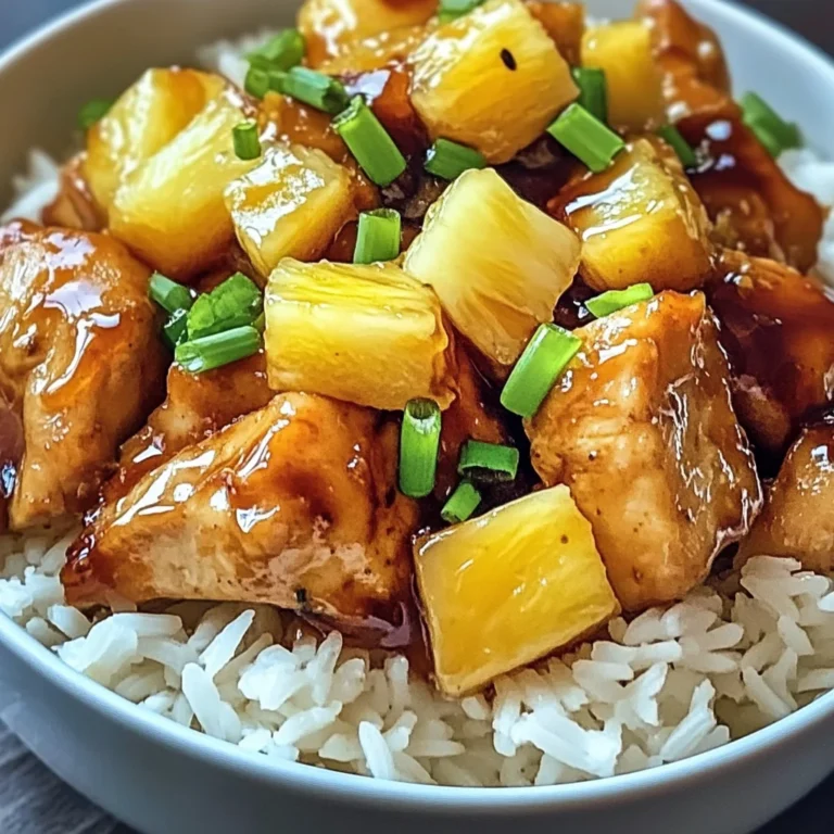 Sweet and Savory Pineapple Chicken and Rice