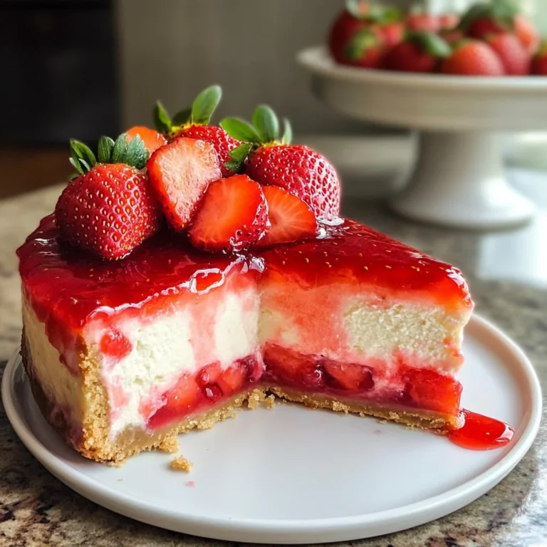 THE BEST STRAWBERRY CHEESECAKE RECIPE