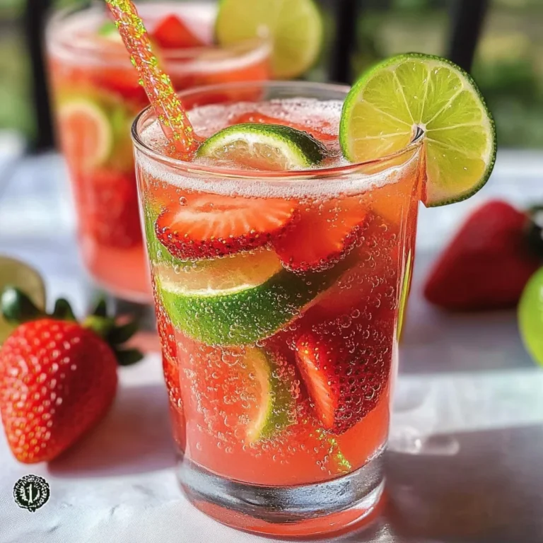 Tart and Sweet Strawberry Limeade