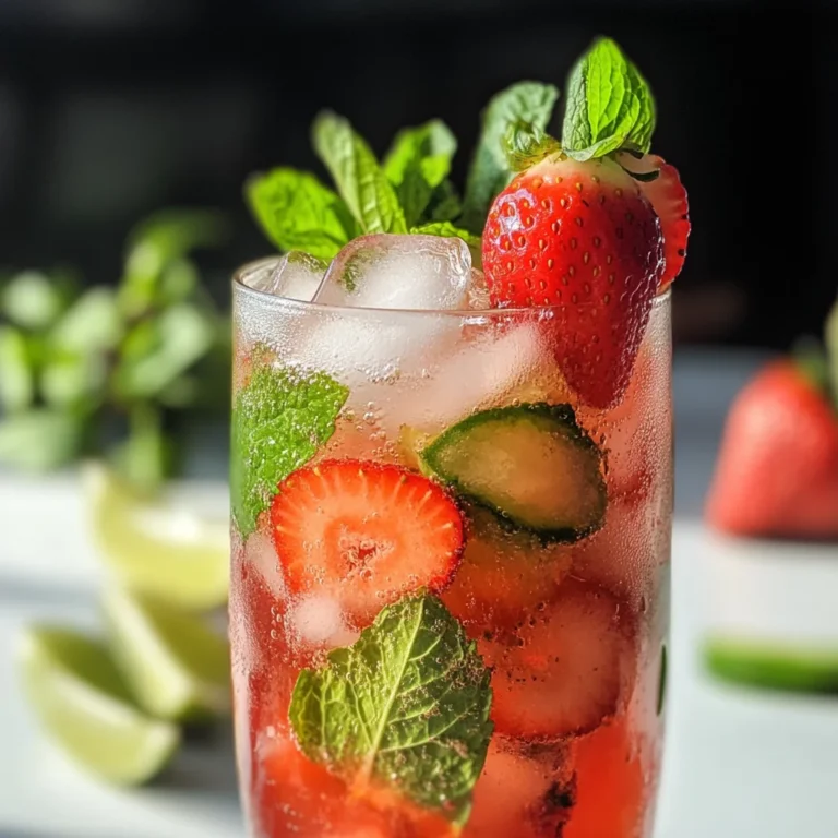 Virgin Strawberry Mojito (Mocktail)